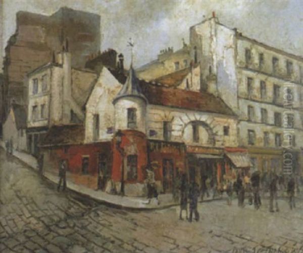 Un Coin De Rue A Montmartre, Angle De La Rue Du Mont-cenis Et De La Rue Marcadet - view 1