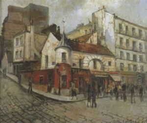Un Coin De Rue A Montmartre, Angle De La Rue Du Mont-cenis Et De La Rue Marcadet by Frank-Will