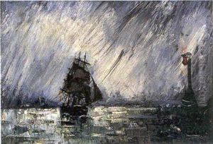 Trois-mats Sous Un Ciel D'orage