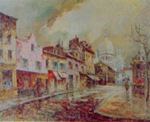 La Place Du Tertre A Montmartre by Frank-Will