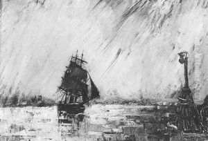 Trois Mats Rentrant Au Port by Frank-Will