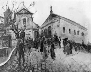 La Place Du Tertre A Montmartre by Frank-Will