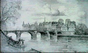 Paris, Les Bords De Seine by Frank-Will