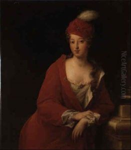 Retrato De Francisca Maria De Orleans, Mademoiselle De Blois by Jean-Pierre Franque