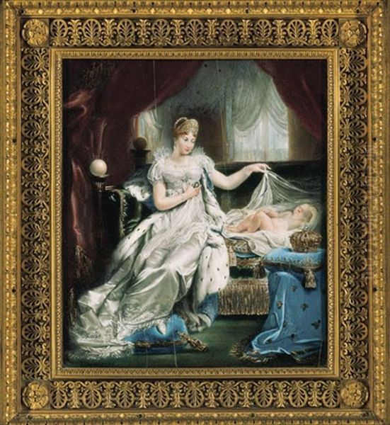 L'imperatrice Marie-louise Contemplant Le Roi De Rome - view 1