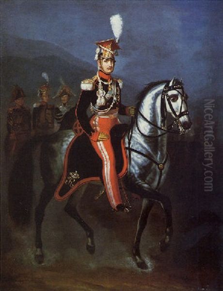 Ritratto Equestre Di Ferdinando Ii Di Borbone - view 1