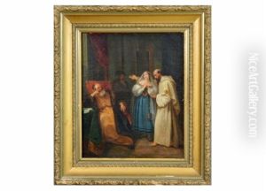 Untitled, Interior Scene by Jean Augustin Franquelin
