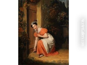 Le Billet-doux by Jean Augustin Franquelin
