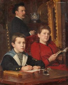 Scene Familiale by Jose Frappa
