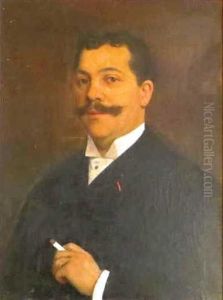 Portrait D'homme Moustachu