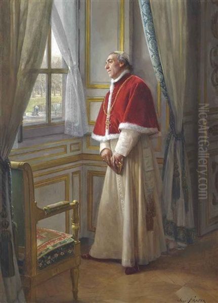 A Cardinal Waiting At A Window - view 1