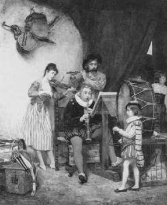 Les Musiciens Du Cirque by Jose Frappa