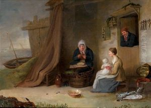 Baiting The Lines by Alexander Fraser the Elder
