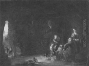 Interior Of A Mill In The Hebrides by Alexander Fraser the Elder