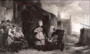 A Scene Near Newhaven, Near Edinburgh by Alexander Fraser the Elder