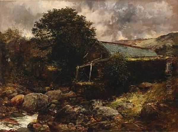 A Fisherman At A Stream - view 1