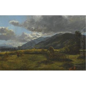 Haymaking In The Highlands by Alexander Fraser the Younger