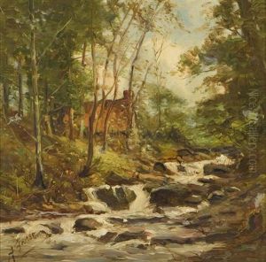 Brookside Cottage by Alexander Fraser the Younger