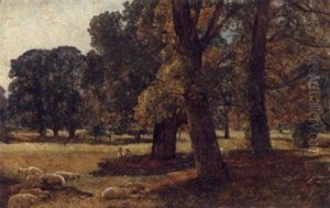 Sketch In Stoke Park by Alexander Fraser the Younger