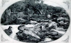 Salmon Trap On The Conway, North Wales by Alexander Fraser the Younger