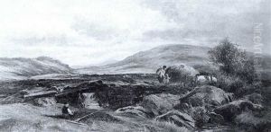 Ogwen Valley, North Wales by Alexander Fraser the Younger