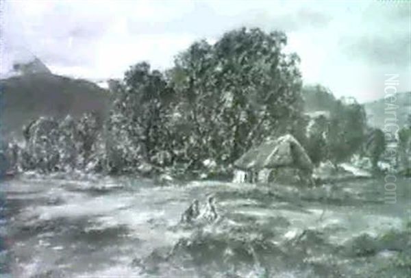 Resting In A Hay Field - view 1