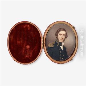 Miniature Portrait Of A Young Naval Officer Of Charleston by Charles Fraser
