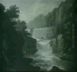 Trenton Falls, West Canada Creek, New York by Charles Fraser