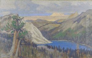 Lake Teneya, High Sierras by Douglass Fraser
