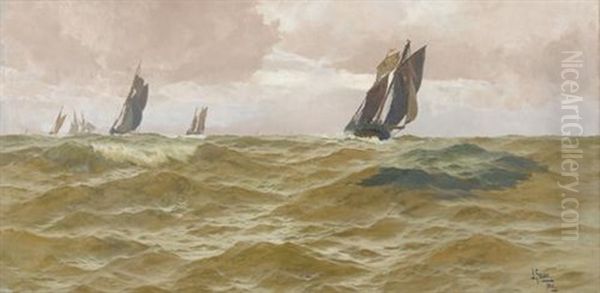 Segelboote Auf Rauer See - view 1