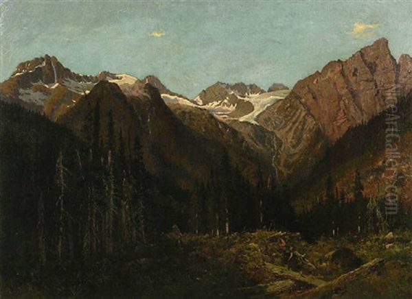 The Hermit Range At The Summit Of The Selkirks On Line Of Cpr by John Arthur Fraser