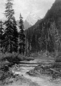 Mount Sir Donald From The Lake Road, B.c. by John Arthur Fraser