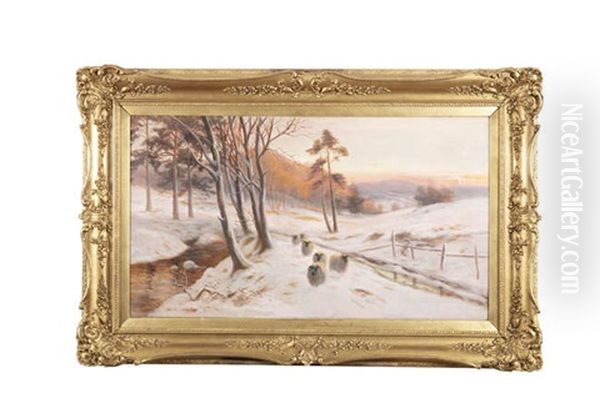 A Winter Landscape With Sheep - view 1