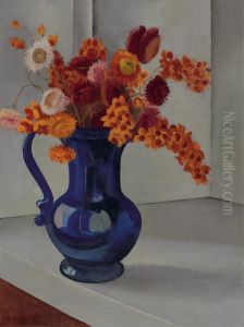 Straw Flowers And Bittersweet by George Copeland Ault