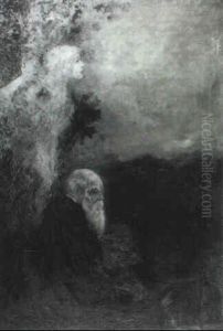 Old Artist With His Ghostly Muse