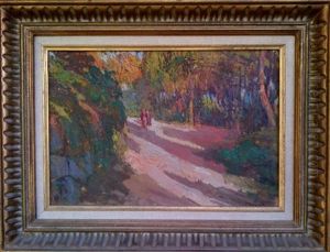 Promeneurs A Vizzavona by Dominique Frassati