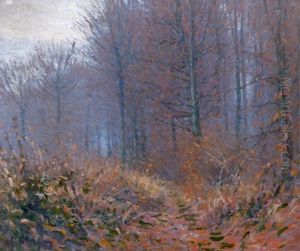 Sous-bois En Automne by Charles Frechon