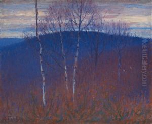 Sous Bois En Hiver, La Colline by Charles Frechon