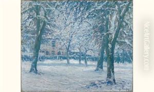 Paysage D'hiver by Charles Frechon