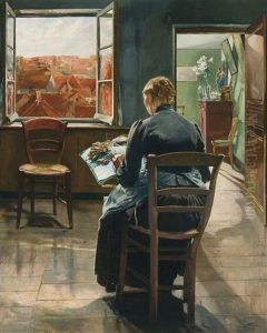 The Flemish Lacemaker - La Dentelliere Flamande (1907)