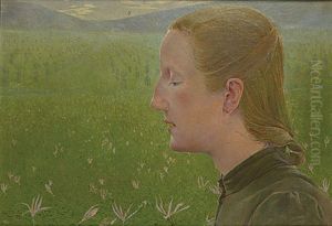 Les Tombes by Leon Frederic