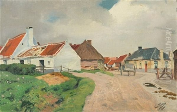 Paysage De Campagne Avec Fermes - view 1