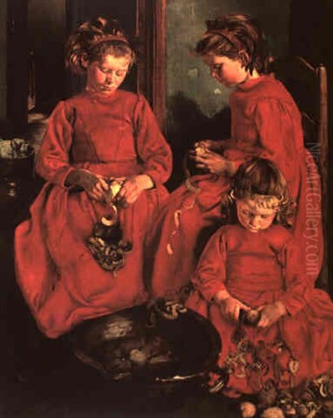Les Eplucheuses De Pommes De Terre - view 1
