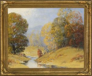Autumnal Landscape, Possibly The Ozarks by Ernest Fredericks