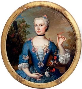 Portrait De Jeune Femme En Jardiniere