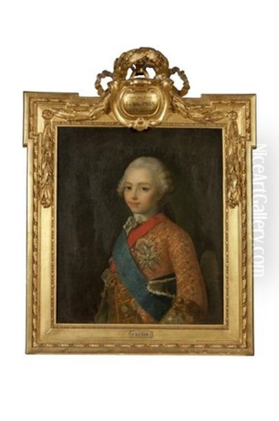 Portrait Du Duc De Bourgogne, Frere Aine Du Duc De Berry Futur Louis Xvi - view 1