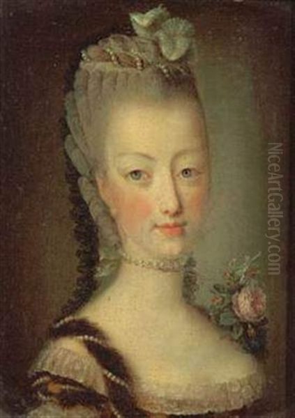 Portrait De Marie-antoinette Dauphine - view 1