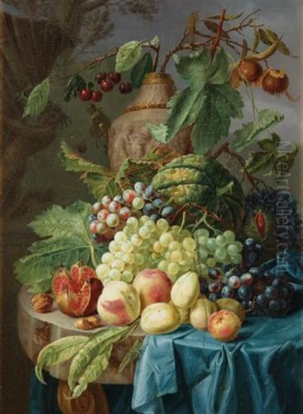 Still Life With Fruit On A Stone Table - view 1