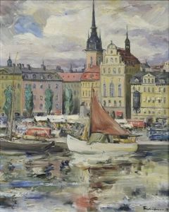 Kornhamnstorg, Stockholm by Carl Einar (Figge) Fredriksson