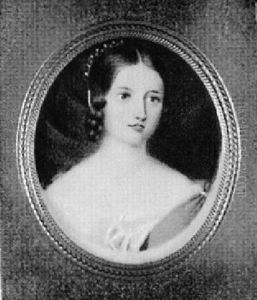 Queen Victoria In White Dress With Blue Sash Queen Victoria In White Dress With Blue Sash